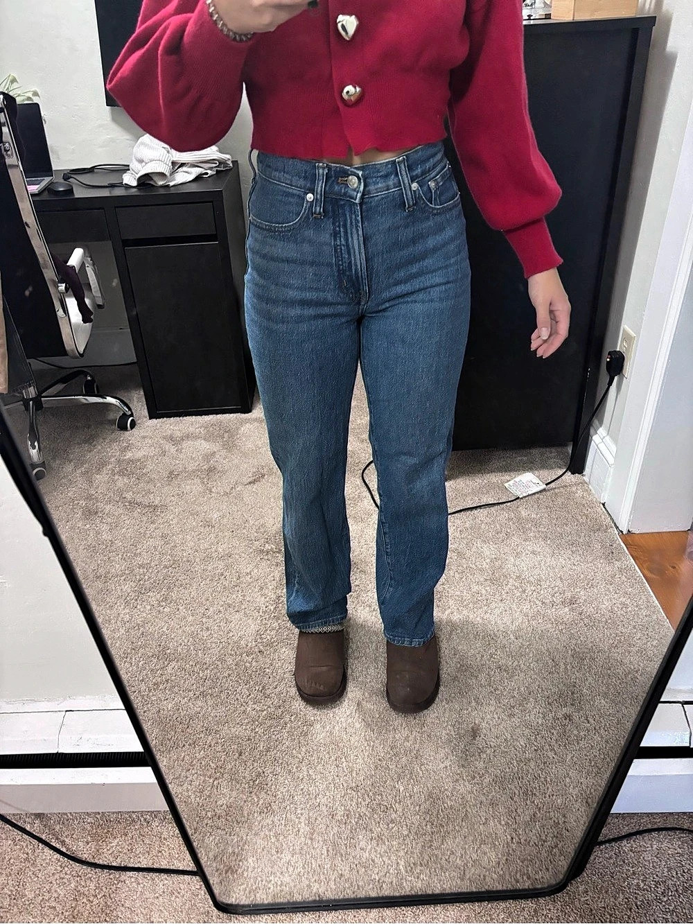Madewell The Perfect Vintage Jean Straight Leg Jeans in Blue Waist 23